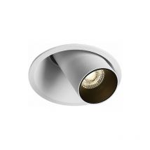 Larissa Lighting - Plafonnier Orientable led D91 7W Blanc Sablé Hors Transfo zambelis fs - 36 ° - Blanc chaud - 3000K