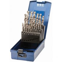 Bohrcraft - din 338 n hss-g Bohrer-Set, abs Box KG13 //1-13x0,5/25-tlg. 11201330025
