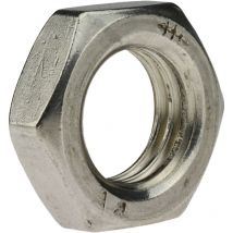 Din 431 Rohrmuttern 1/4, A4 blank, mit einseitiger Gewindeansenkung - Reidl