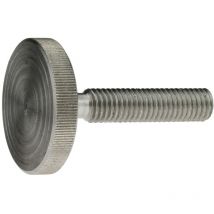 Din 653 Rändelschrauben, niedrige Form m 6 x 16, Stahl blank - Reidl