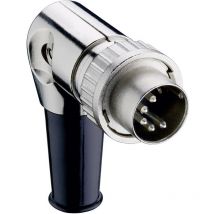 0134 07-1 Din-rundsteckverbinder Stecker, Gewinkelt Polzahl: 7 Silber 1 St. - Lumberg