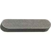 Passfeder DIN6885A C45K 10x8x36 mm rundstirnig Welle-Nabe-Verbindung, Stahl blank - 100 Stück
