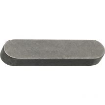 Vasalat - Passfeder DIN6885A C45K 18x11x160 mm rundstirnig Welle-Nabe-Verbindung, Stahl blank - 50 Stück