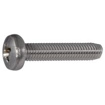 Zoro Select – M 3x8 – Gewindeschneidende Linsenkopfschraube – Stahl verzinkt – PZ 1 – 2000 Stück
