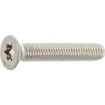 Gewindeschraube selbstschneidend M5x16 TX25 gewindefurchende Senkschrauben, Edelstahl A2 - 1000 Stück