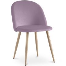 Dining Chair - Velvet Upholstered - Scandinavian Style - Evelyne