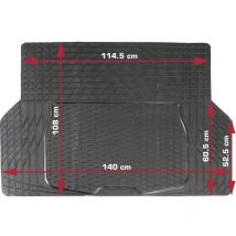 130026 Tappetino per baule e bagagliaio Adatto per (modello auto) Universal (l x l) 108 cm x 140 cm Nero - Dino