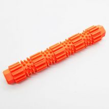 Jouet à mâcher pour chien Jouet à mâcher pour animal domestique Jouet anti-morsures Jouet pour chiot Jouer au qi Brosse à dents(orange)
