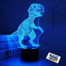 Zolginah Dinosaures Lumineux 3d, Lampes Pour Cadeaux De Noël Jurassiques Pour Cadeaux D’anniversaire Pour Les Vacances De Noël Pour Les Enfants 