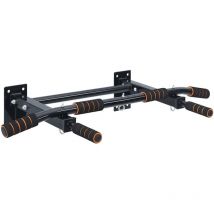 Vidaxl Klimmzugstange Schwarz Rot 92 x 51 x 18 cm Fitnessgerät für Home Gym Pulverbeschichteter Stahl 4,5 kg