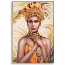 Charme1921 - dipinto su tela c/cornice deva -a- cm 82X4,5X122