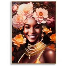 Dipinto su tela c/cornice zena -b- cm 72X4,5X102