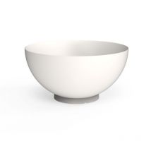 Dipott Pflanzschale Bocca rund aus Aluminium ral 9016 verkehrsweiß Pflanzgefäß ø 120 cm