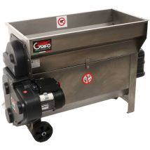 Diraspatrice Inox Pigiatrice Uva Apribile Con Vasca E Pompa Motore Da 1800w Grif