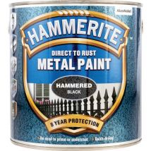 Direct to Rust Hammered Black Metal Paint - 2.5LTR - Hammerite