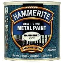 Direct to Rust Hammered Finish Metal Paint White 250ml