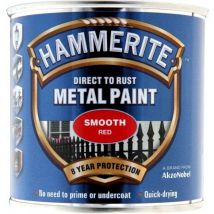 Direct to Rust Smooth Red Metal Paint - 250ML - Hammerite