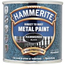 Hammered Direct To Rust Metal Paint- 2.5L - Black - Hammerite