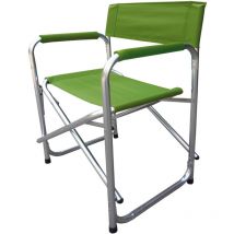 Garden Deluxe Collection - Direction de la chaise de camping en aluminium et en polyester d'Oxford Green - Green