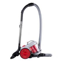 Aspirapolvere senza Sacco - DD2503-800W - Filtro hepa 12-7.5M di Raggio d'Azione - 4,3KG - Box di Raccolta Polvere 2,2L - Grigio/Rosso - Dirt Devil