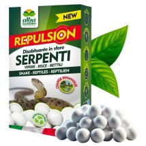 Disabituante Serpenti e Rettili Repellente in Sfere di Cellulosa Barriera Vegetale Olfattiva Anti Rettili Allontana i Rettili x 100 g