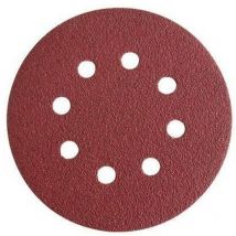 Kivec - Dischi carta abrasiva forata con velcro per rotorbitali ø mm.125 - grana 120 blister da 6 pz.