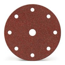 Disco abrasivo adesivo GLS 1 150mm K.40 per HO / corindone metallico Numero di fori 8 + 1 PROMAT (Per 25)