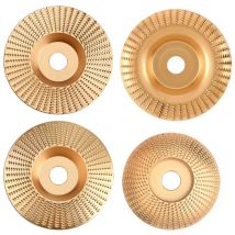 Memkey - Disco abrasivo para madera de 4 piezas, disco abrasivo para madera, discos abrasivos para madera de carburo de tungsteno para dar forma,