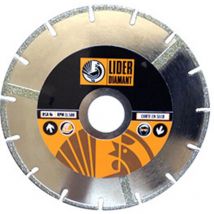 Lider - disco acero diamante 230x7mm ld95e , Disco de corte de acero diamantado LD95S. Para fibra de vidrio, mármol, caliza y silestone. Tamaño: 230