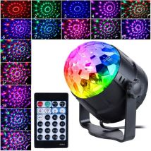 Langray - Disco Ball Disco Light avec 15 formes d'éclairage, lumière de fête Led Disco Ball Light Effets de lumière Disco rgb led Party Lighting pour