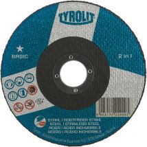 Scarico tunone 2in1 base 230 x 1,9 mm di dritto per acciaio/