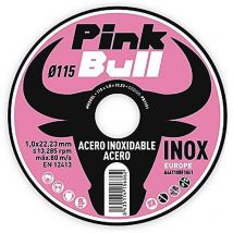 Mussol - discos corte inox 115x1x22,23 pink bull lata 10 uds , Disco de corte PB1151 modelo Pink Bull. -Para acero inoxidable Fabricado en Europa