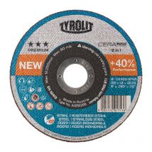Tyrolit - Disco da taglio cerabond 2in1 D230x2mm dritto inox / punta in acciaio 22,23mm (Per 15)