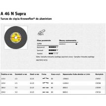 Klingspor Schleifsysteme - Disco de corte a 46 n Supra D230x3mm, recto, aluminio, 22,23mm klingspor (Por 25)