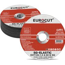 Disco de corte de 25 uds., ruedas de corte de 125mm x 1,2mm x 22mm para disco de acero inoxidable de Metal para amoladora angular