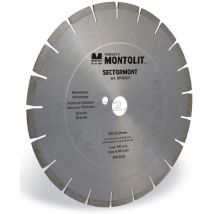 Montolit - disco de diamante 600 mm para refractario materiales abrasivos granito porfido sectormont SR60036