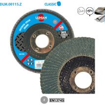 Discos de l minas Zirc. para metal Classic ø 125 Grano 120 Di metro 22,23mm Ovalado