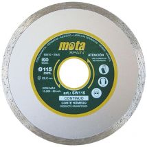 Mota - Disco Diamantado Continuo Acero Ø230mm Corte Húmedo 6600Rpm Granito Ladrillo Baldosas Mosaico