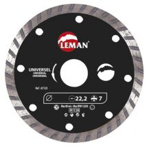 Allgemeine Diamantscheibe für das Bauwesen 115 mm durchgehend 67115 Leman