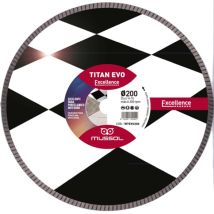 Mussol - Disco Diamante Titan Evo 200mm Eje 22,23mm
