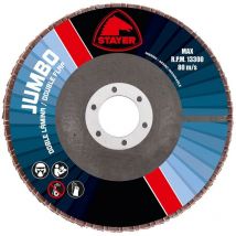 Stayer Iberica - stayer Disco de doble lámina 'Procer' grano 80 para corte en seco de acero y materiales ferrosos (13300 rpm) Ø115xØ22mm