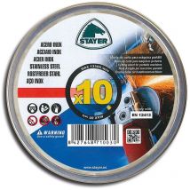 Oscar Diamant - Disco extrafino inoxidable estándar WA60TBF-41 para corte de materiales ferrosos Ø115x1x22,23mm (Pack de 10 unidades)