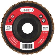 Uniko - Disco lamelar para metal 115x115x20 gr. 120