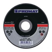 Disco sgrossatore D115xS6mm curvo punta sta 22,23mm promat (Per 10)