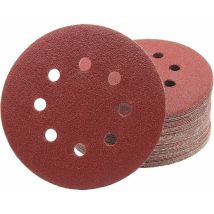 Ayyqh - Discos de lijado profesionales 50 piezas 8 agujeros ø 125 mm grano 80 para lijadoras orbitales aleatorias Hojas de lija Papel de lija (P80)