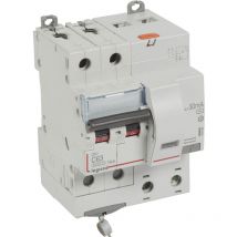 Disjoncteur différentiel monobloc DX3 10kA à vis 2 Pôles 400V 63A Type AC 30mA LEGRAND 411164