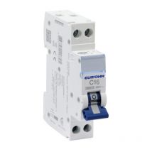 Eur Ohm - Disjoncteur 1P+N 16A courbe c vis haut/bas (20016-216)