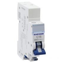 Eurohm - Disjoncteur 1P+N 16A courbe c connexion rapide/rapide 4,5kA nf (20316)