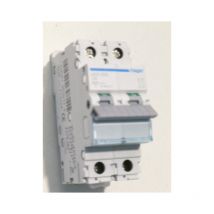 Disjoncteur 6A 2P courbe c 6kA 2 modules groupe Hager NFN206