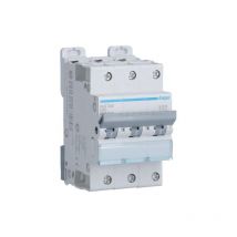 Hager - Disjoncteur 3 Pôles 6-10kA courbe d 40A 3 modules NGT340